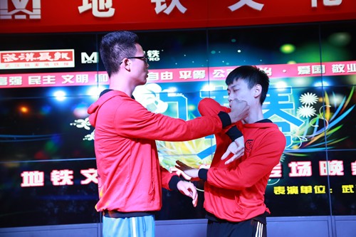 咏春拳表演 王铖焱摄